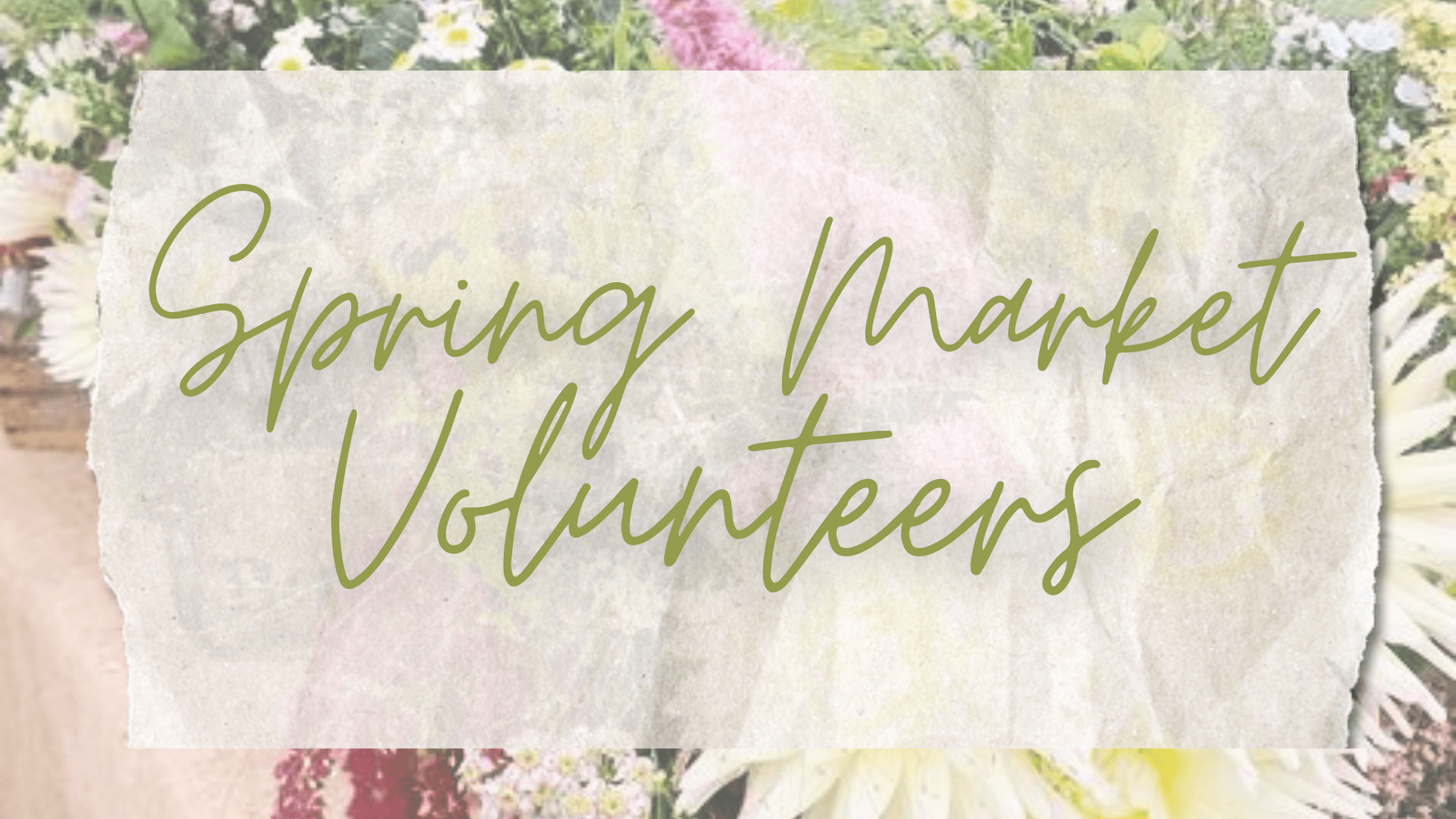 Spring Market Volunteers